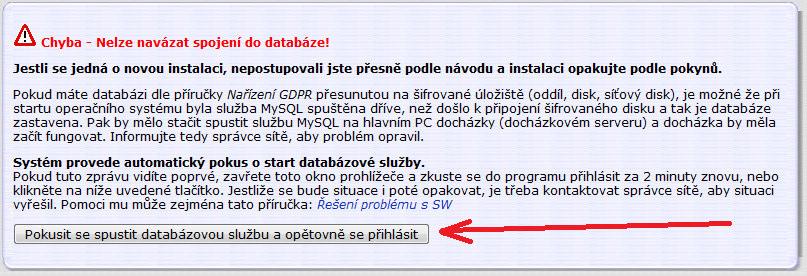 11. Změna (aktualizace) operačního systému Windows Pokud například při opravě či aktualizaci hlavního počítače docházky (docházkového serveru) došlo k nahrání nové verze Windows (třeba náhrada