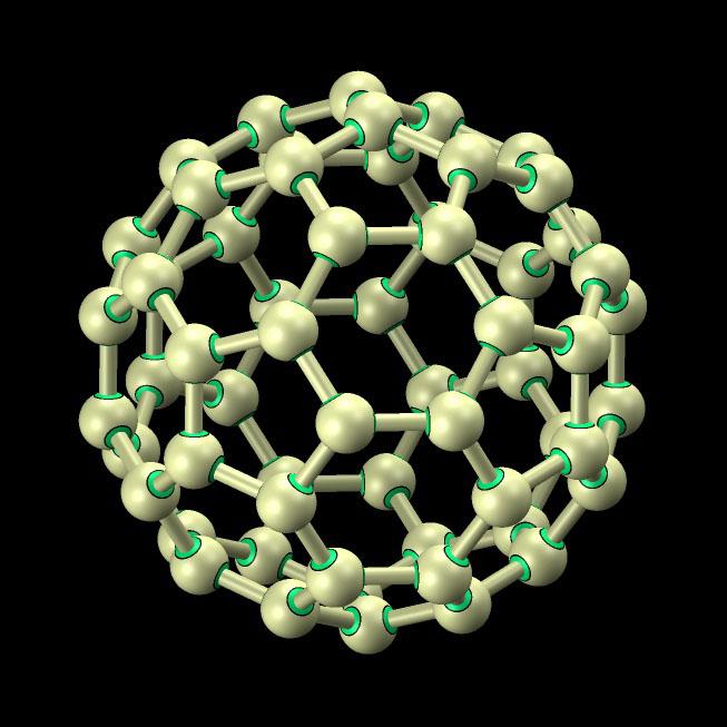NMR C 60 je vysoce symetrická molekula, všechny atomy jsou