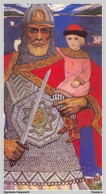 Kníže Oleg 882-912 kníže Oleg se synem Rjurika Igorem dobyl Smolensko rok 882 - stal se vládcem Kyjeva nechal si říkat Veliký ruský kníže postihl ho chtíč ovládnout Konstantinopol - podnikl 2