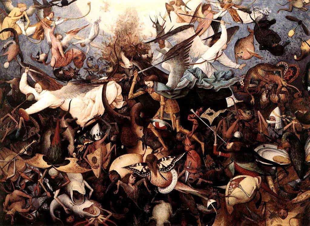 Historie a první následky baroko Pád andělů Pieter Bruegel starší (?1525-15.