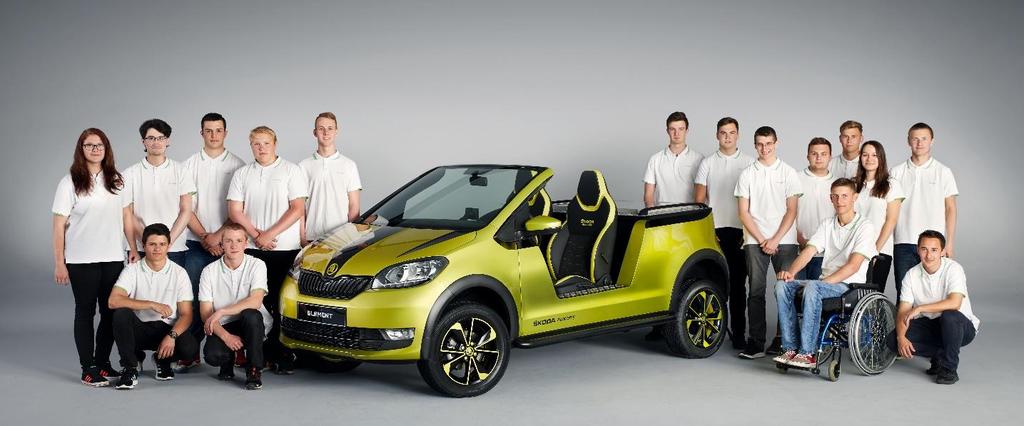 4.4 Žákovský vůz ŠKODA ELEMENT Žáci ŠKODA AUTO Středního odborného učiliště strojírenského dokončili další auto snů. ŠKODA ELEMENT je v pořadí již čtvrtým konceptem žákyň a žáků SOUs.