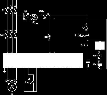 230 Vac control, logic Inputs (LI) 24 Vdc, 2-wire control,freewheel stop Connection in the motor delta winding in series with each winding Wiring ATS22 soft starters connected to motors with the