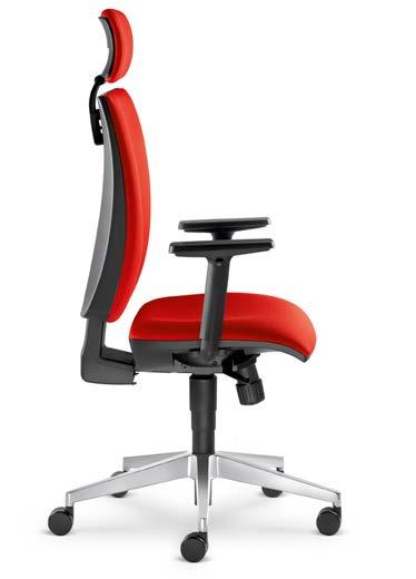 The synchronous mechanism is the functional centre of the chair.