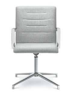 The 227-K-N6 model is a swivel chair and the 227-F80-N6 model is a swivel, height adjustable chair.