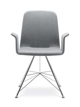 Jednotlivé podnože modelů židlí Sunrise podstatně dotváří podstatu designu a vlastní výraz určitého modelu. Model židle Sunrise se 4 nohou ocelovou kostrou je stohovatelný.