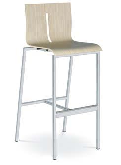 Působivé, ale přitom čisté linie si Vás získají a také dokonale splynou s mnoha interiéry. Twist nabízí snadno stohovatelné židle, ale také vyšší barové sezení.