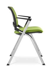 All models are stackable and come with a fixed or folding seat.