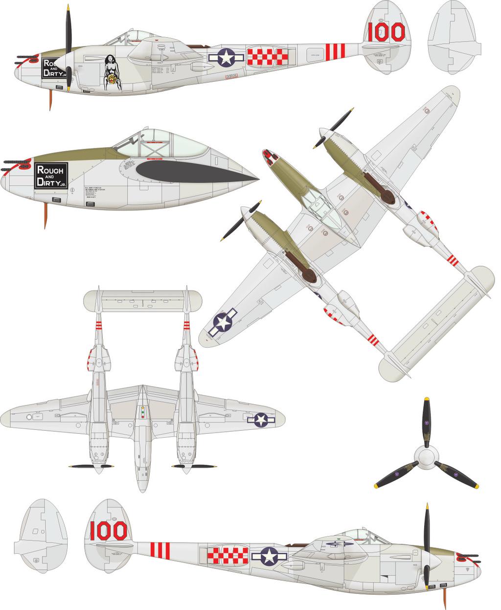 F P-8L, velitel 70th FS, 18th FG, Moret Field, Zamboanga, Filipíny, 19 18th FG dostal první P-8 v èervnu 19 a používala je až do konce války. V roce 19 pùsobila z filipínských letiš.