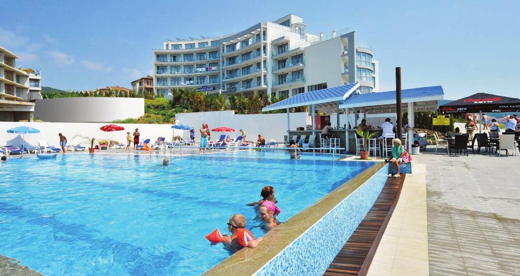 154 hotel Moonlight Sv. Vlas ALL INCLUSIVE raňajky, obedy, večere formou bohatých bufetových stolov neskoré raňajky, snack, sladké koláče od 10:00 do 11:00 hod.