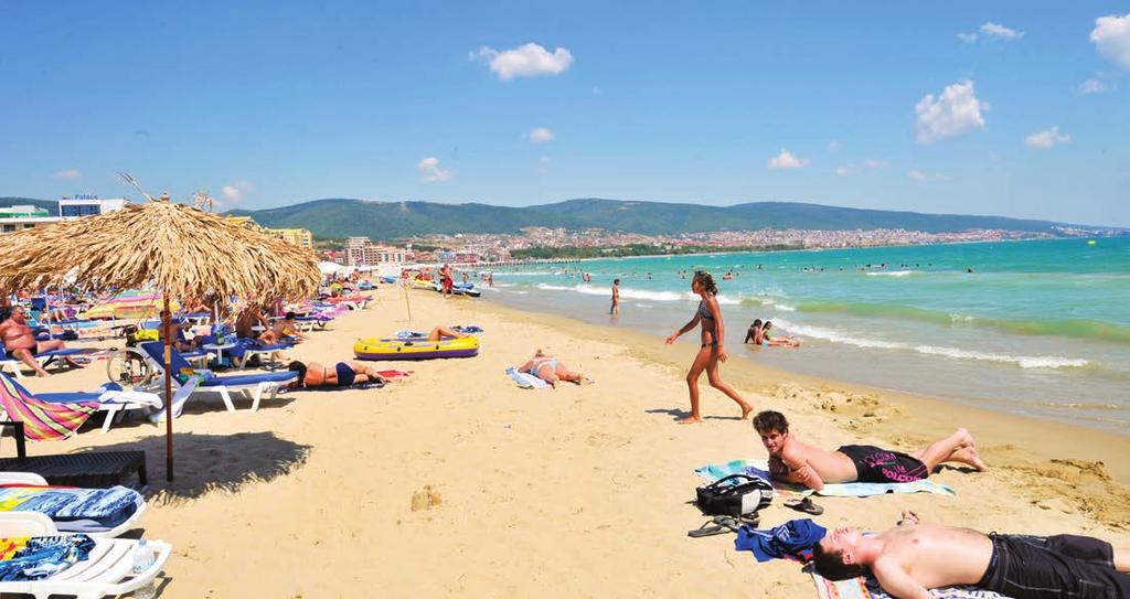 163 Slnečné Pobrežie fón chladničku balkón Izby DELUXE