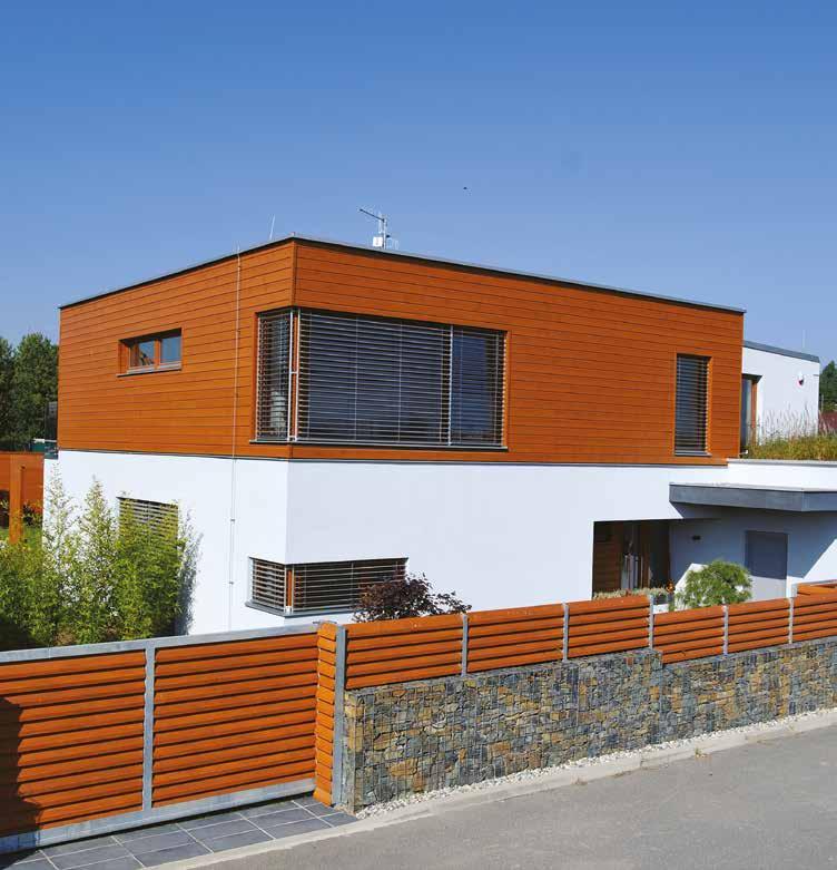 Fasáda Severský smrk, profil Chalet 21 x 171 mm, povrchová úprava OSMO-