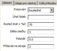 Stačí poklepat na hranu horní plochy polotovaru a zbytek obrysu horní plochy polotovaru se automaticky