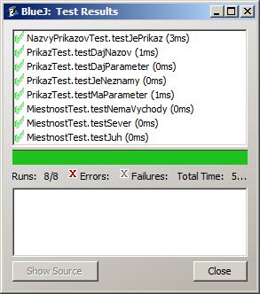 Výsledky testov pred