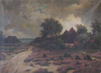 - 13 000 Kč) 160 161 H. Rohr (1843 1905) Vesnice olej, plátno, 1909, 58 x 79 cm, sign. LD H.