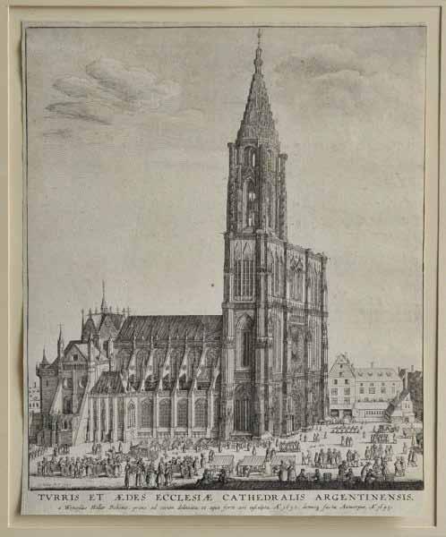 168 Václav Hollar (1607 1677) Pohled na katedrálu mědirytina, 1645, 20,9 x 17,8 cm, LD značeno