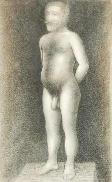 Kč) 14 14 Jan Zrzavý (1890 1977) Autoportrét uhel, papír, 60 x 35 cm, rám PROVENIENCE: původně v majetku Dr. K.