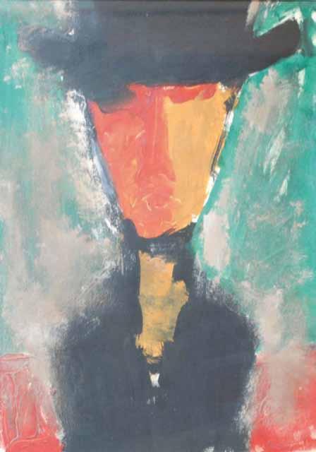 40 Václav Rožánek (1913 1994) Elegán tempera, papír, 40,5 x 28 cm, sign.