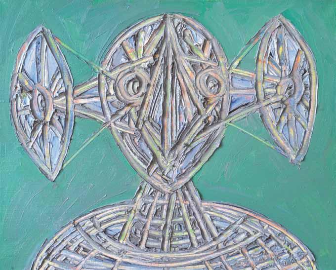 46 46 Jiří Načeradský (1939 2014) UFO olej, plátno, 2013, 66 x 80 cm,