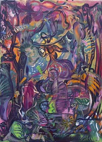 (35 000 Kč - 45 000 Kč) 57 58 Otto Placht (1962) Noční krajina IV akryl, plátno, 2017, 70 x 50 cm, sign.