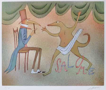 1 Adolf Born (1930 2016) Salomé litografie, 27, 4 x 33, 4 cm, sign.