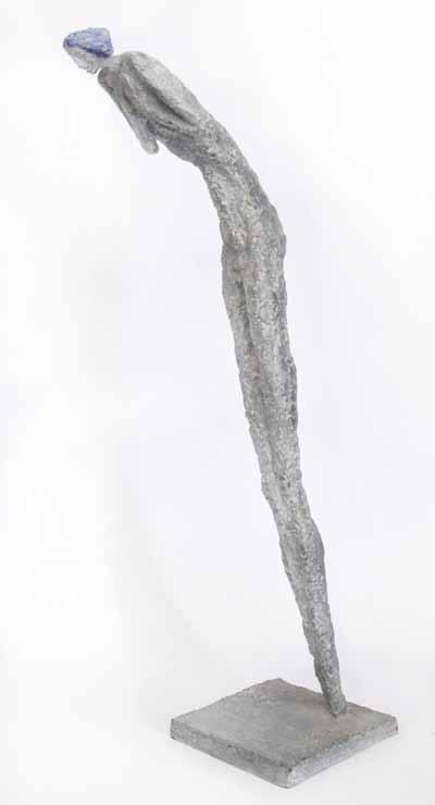 68 68 Olbram Zoubek (1926 2017) Eva cín, v. 71 cm, značeno v podstavci O.