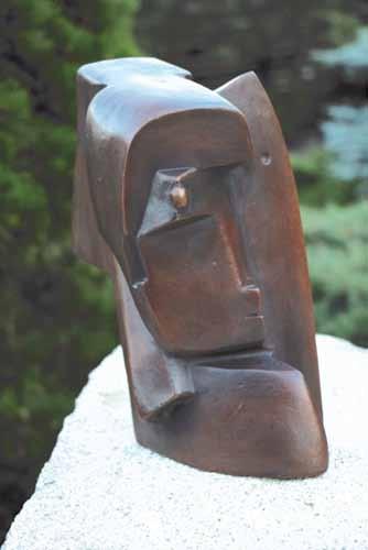 70 70 Otto Gutfreund (1889 1927) Hlava ženy bronz, 1919, v.