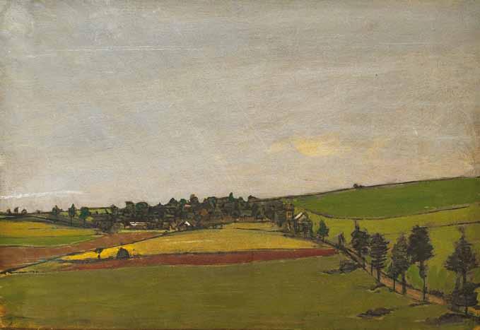 117 117 František Gross (1909 1985) Krajina s cestou olej, sololit, 22,5 x 32,8 cm, sign. PD F.