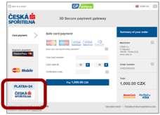 Platební brána PLATBA 24 v platební bráně GP webpay Var.