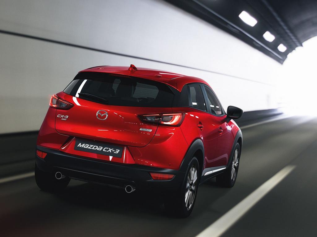 PROBUĎTE V SOBĚ ŘIDIČE Mazda CX-3 byla navržena s ohledem na naši designovou filosofii Jinba Ittai.