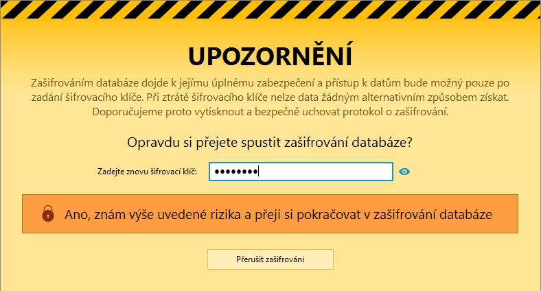 Pokud využíváte více databází, zobrazí se po výběru první databáze prostor pro zadání dalších.