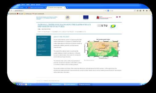 Projekt Národné centrum diagnostikovania deformácií zemského povrchu na území