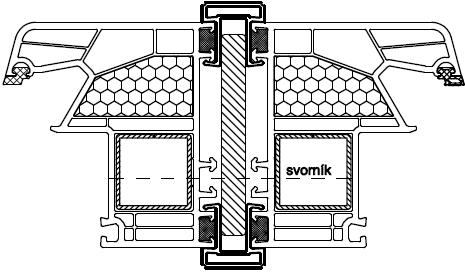 1.14.4 Spojovací a výztužné profily 1.14.4.1 Spojovací profily oken, balkónových dveří a posuvných dveří (90 mm) Spojovací profily se používají pro vytvoření sestav z více prvků (rámů).
