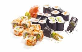 28 JÍDELNÍ LÍSTEK / MENU sushi sety Sashimi set, 12ks /520Kč losos, tuňák, mořský vlk, krevety salmon, tuna, sea bass, prawns Maki set,