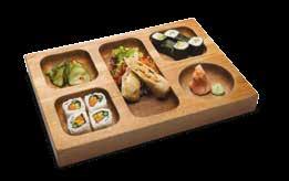 4 JÍDELNÍ LÍSTEK / MENU obědové bento boxy / lunchtime bento boxes 11:00-16:00 Bento box 1 /230Kč Vegetariánský / Vegetarian ½ polévka dle výběru avokádo maki 3 ks, kappa (okurka) maki 3 ks yasai