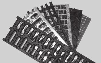 ACO XtraDrain Technické údaje Krycie rošty pre líniový odvod ovací systém XtraDrain X100C a X100S s Drainlock svetlá šírka 10,0 cm triedy zaťaženia A15, B125, C250 a D400 (iba pri X100S) podľa normy