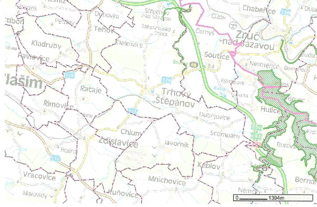 61 Niva přítoku Želivky Lokální biokoridor v délce 2200 m propojující prvky 51 a 63/1. VKP. 61/1 Niva přítoku Želivky, přítoku Štěpánovského potoka.