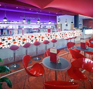 části (A 130 / B 180) Barracuda Lobby Bar kapacita 40 osob prostory