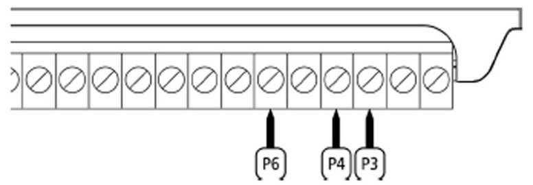 Pre aktiváciu bezpečnostných líšt typu 2 pripojte káble medzi kontakty P10 a P11 svorkovnice riadiacej elektroniky PD18.