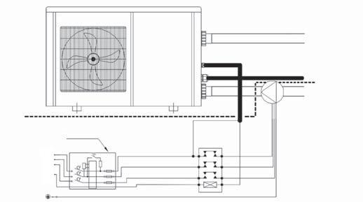earth leakage breaker of circulation pump L N is not part of heat pump earth leakage breaker L of circulation pump N earth leakage breaker R S of circulation pump T N control cable (switching