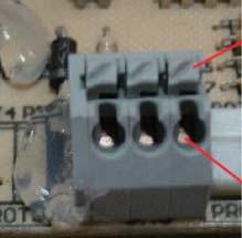 panel Blue wire connect to the left side of