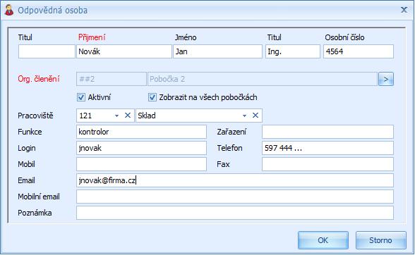 10.2 PRACOVIŠTĚ Pracoviště je číselník pracovišť nebo-li umístění. Po úvodní instalaci programu je tento číselník prázdný. Je určen především pro snadný přehled o umístění výpočetní techniky.