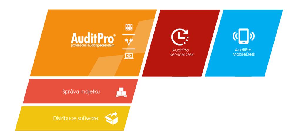 1. CHARAKTERISTIKA SYSTÉMU AUDITPRO AuditPro je aplikace specializovaná na odhalování stupně využití výpočetní techniky v organizacích, odstraňování zbytečných nákladů, mapování neefektivních