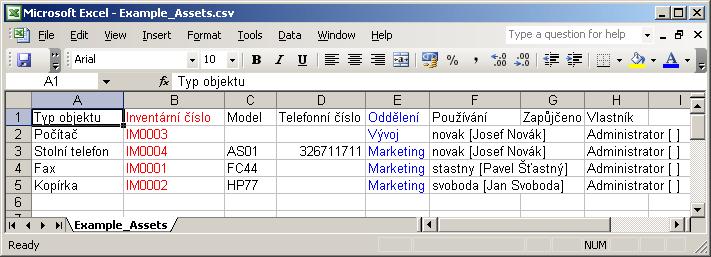 13.4. IMPORT MAJETKU Z EXTERNÍCH ZDROJŮ Importy informací o majetku je možné provádět na obecné úrovni stejně tak, jako je obecná filozofie majetku (možnost definovat nové objekty a vlastnosti).