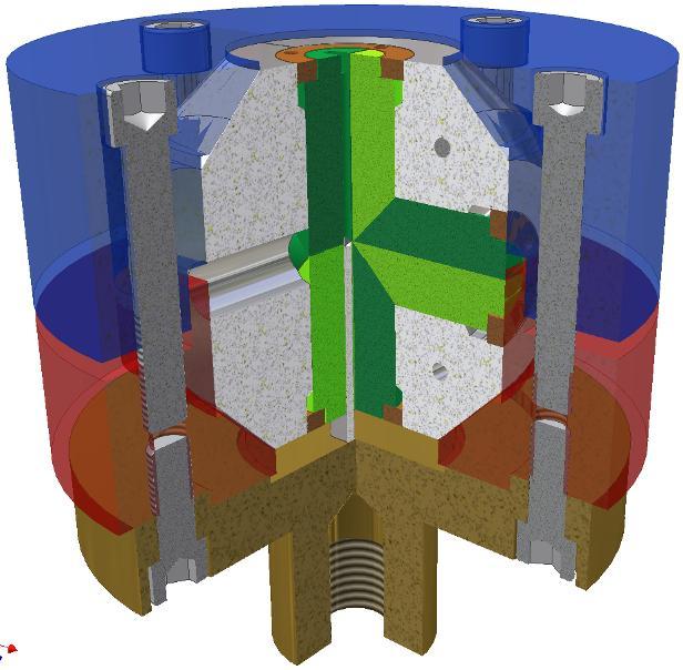 Extreme requirements were put on internal and external universality of construction of system ECAP. Fig. 1 