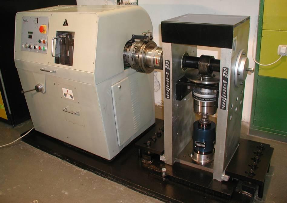 Fig.7 system CAM Plastometer Experimental verification of functionality of ECAP Rotary Die system was performed on compacts of aluminium powder 99.