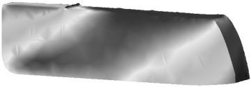 Deformation intensity a) b) Fig. 7 Courses of deformation intensity after the second pass through the channel a) for channel radii R1 = 2.4 mm, R2 = 0.2 mm b) for channel radii R1 = 5.5 mm, R2 = 0.