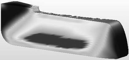 a) b) Fig. 8 ECAP tool with offset of the output part axis by 20 a) top view, b) 3D view Deformation intensity Fig.