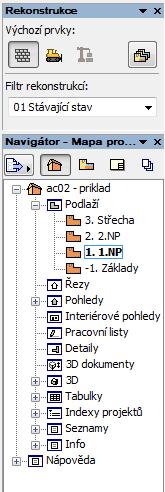 Podobným způsobem jako před chvílí zvolíme střed severní zdi (zde asi lépe kurzorem a přichytáváním než výpočtem souřadnice) a vytažením doprava ukotvíme konec zdi mezi dvě vodící čáry (jednu jsme