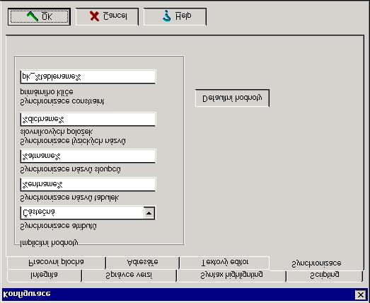 Domains Stra nka c. 10 z 33 Synchronizace atributu Implicitnınastavenı. Pouzije se pro novů modely. Pro existujıcımodely pouzijte Vlastnosti modelu. Synchronizace na zvu tabulek Implicitnınastavenı.