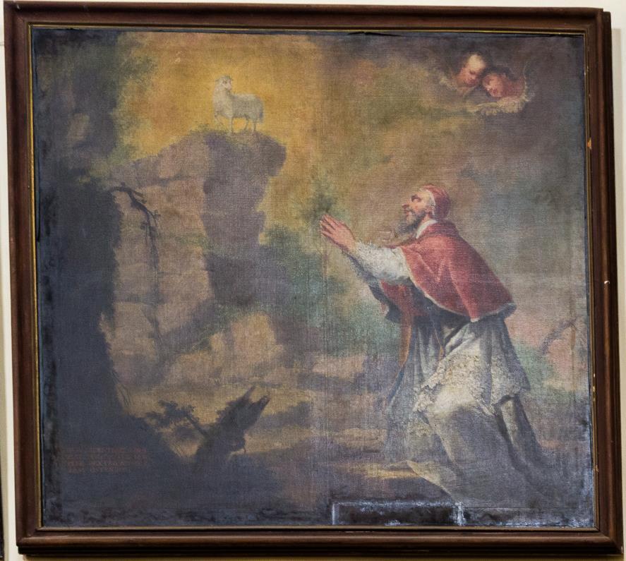 století, olej, plátno, 215 x 200 cm, kostel svatého Mikuláše v Benešově